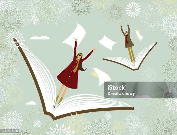 The Learning Adventure Stock Illustration - Download Image Now - Book, Flying, Bird