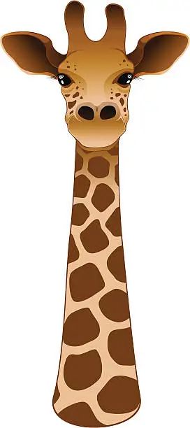 Vector illustration of Trofe - Giraffe