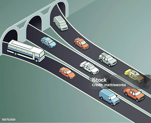 Der Fahrer Abbildung Stock Vektor Art und mehr Bilder von Isometrische Darstellung - Isometrische Darstellung, Illustration, Tunnel