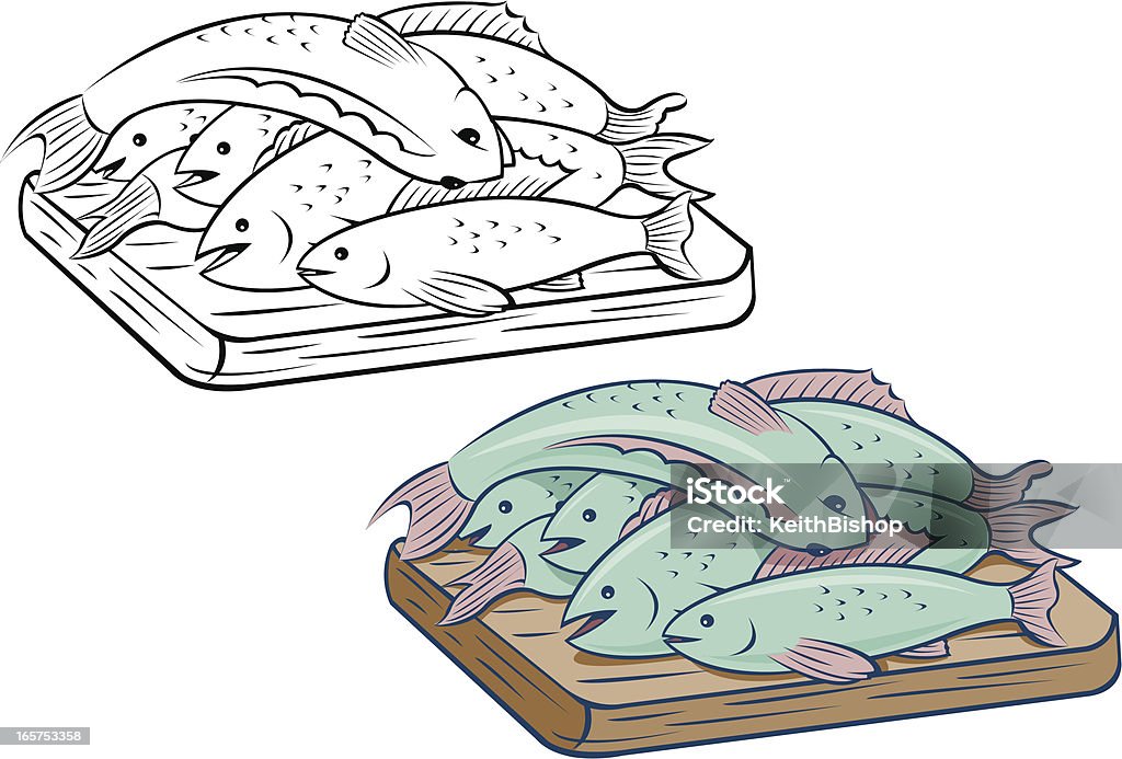 Pescado del día - arte vectorial de Alimento libre de derechos