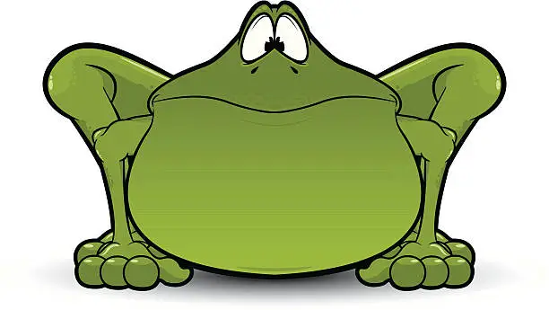 Vector illustration of Big Frog