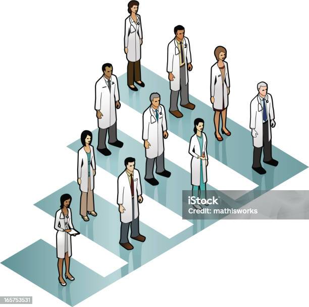 Doctor Graph Bar Doctor Bar Graph Image Stock Illustration - Download Image Now - People ...