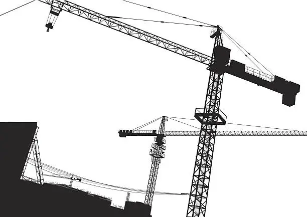 Vector illustration of construction site