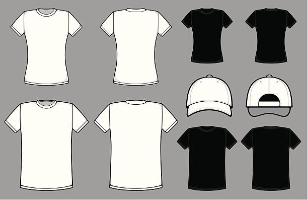 illustrazioni stock, clip art, cartoni animati e icone di tendenza di t-shirt - shirt cotton textile contemporary