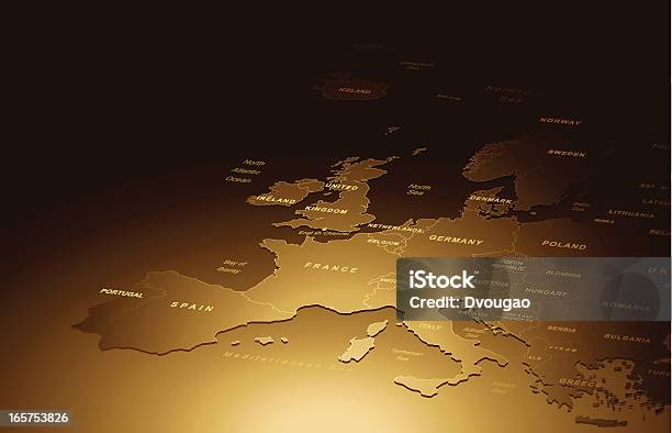 Antigo Mapa Da Europa - Arte vetorial de stock e mais imagens de Mapa - Mapa, Polónia, Albânia