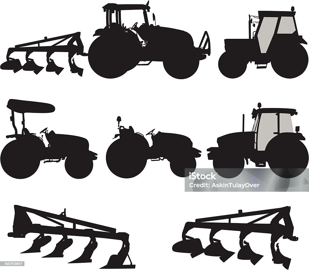 トラクターズ - トラクターのロイヤリティフリーベクトルアート