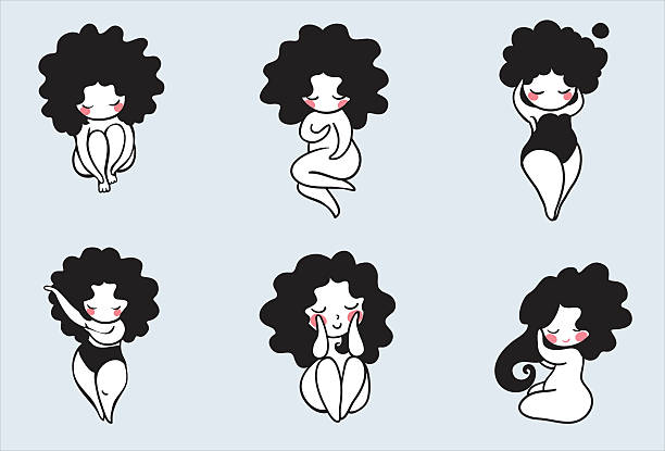 ilustraciones, imágenes clip art, dibujos animados e iconos de stock de creme - bathtub women naked human face