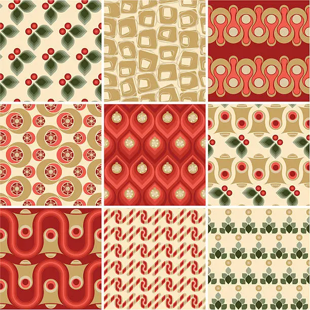 Vector illustration of Christmas wrapping paper