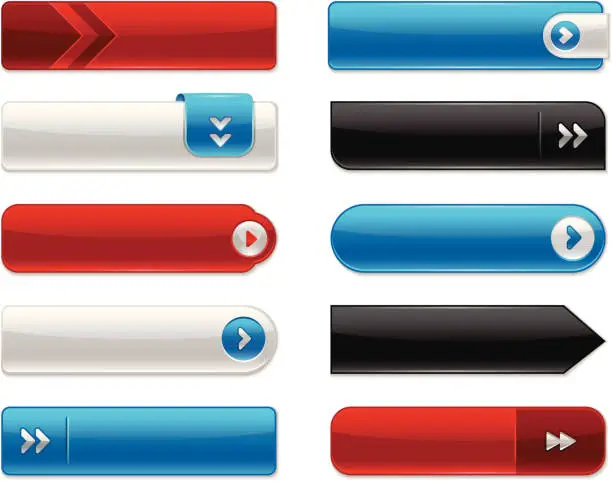 Vector illustration of Internet Buttons