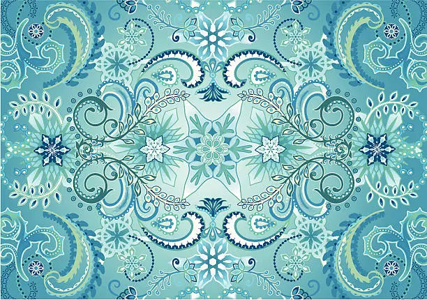 Vector illustration of snowflake background