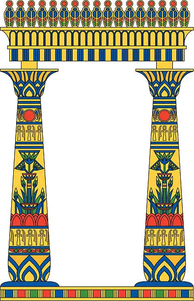 Vector illustration of Egypt Frame