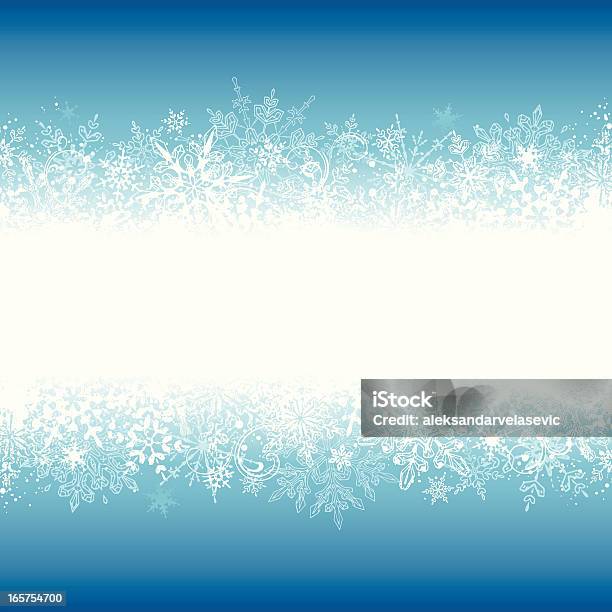 Winter Grunge Banner Stock Illustration - Download Image Now - Abstract, Backgrounds, Blue