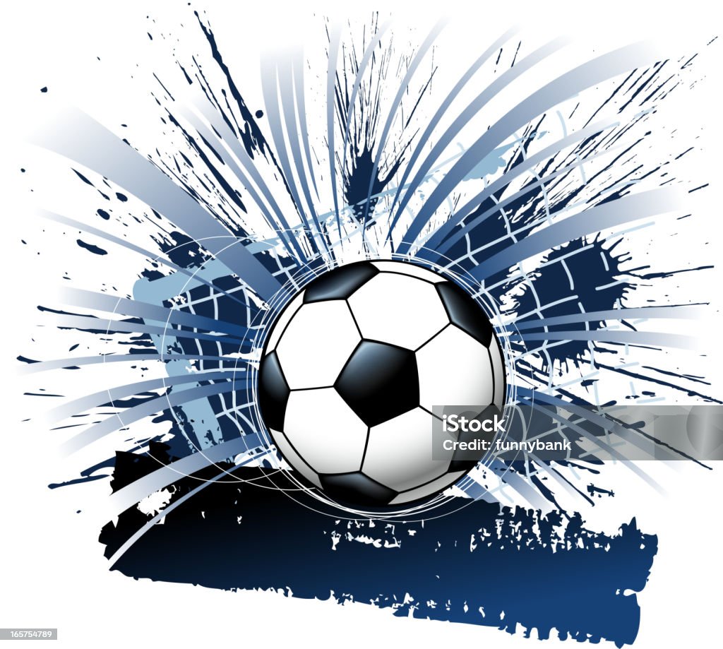 Abstrait objectif d'ambiance - clipart vectoriel de Ballon de football libre de droits