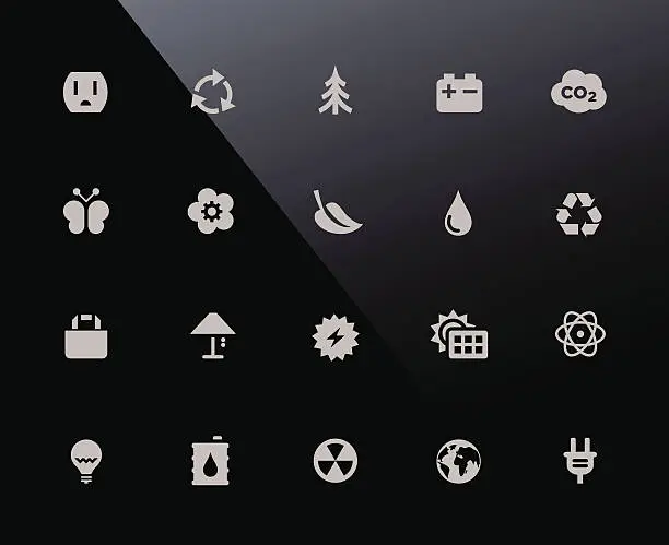 Vector illustration of Mobi Icons | Environment + Energy