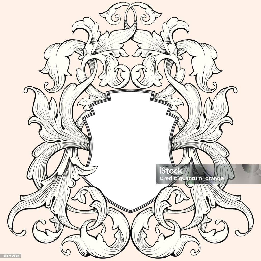 Coat Of Arms Coat of arms with detailed scroll work. Well organised file with clearly named layers.  Coat Of Arms stock vector