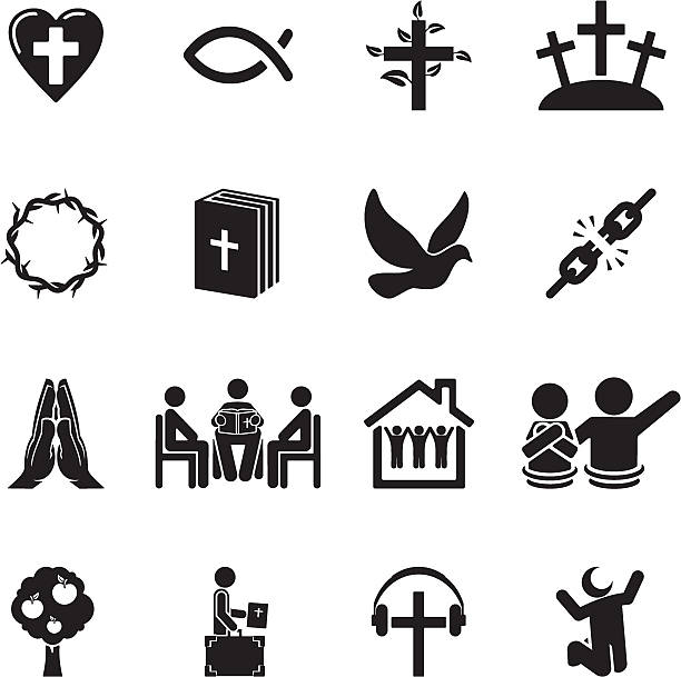 christian icon-set - forgiveness stock-grafiken, -clipart, -cartoons und -symbole