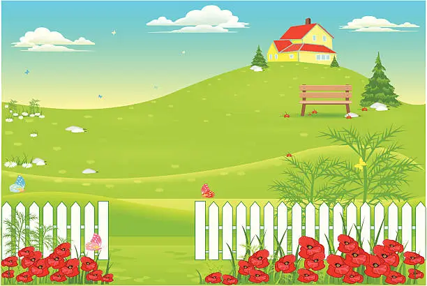 Vector illustration of landscape