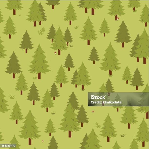 Spruce Tree Repeating Pattern Spruce Tree Forest Seamless Pattern Stock Illustration - Download Image ...
