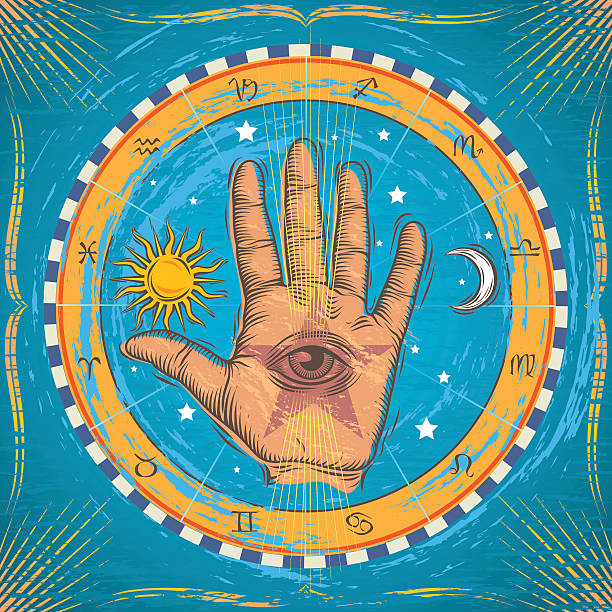 Occult Hand vector art illustration