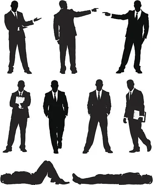 Vector illustration of Awesome businessman