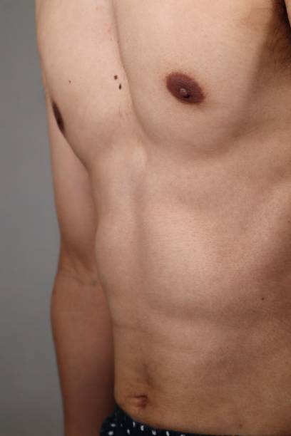 istock Naked man who succeeded in dieting 1657601636