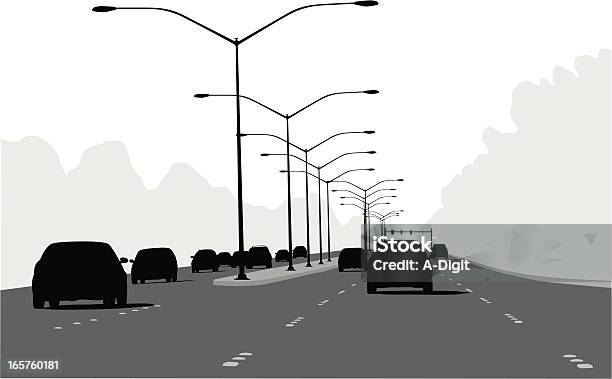 Ilustración de Carreteras y más Vectores Libres de Derechos de Coche - Coche, Color negro, Contorno