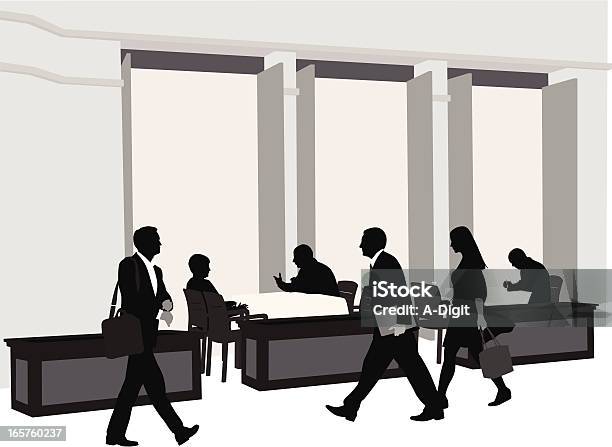 Up Selling Vector Silhouette Stock Illustration - Download Image Now - Business Lunch, Adult, Black Color