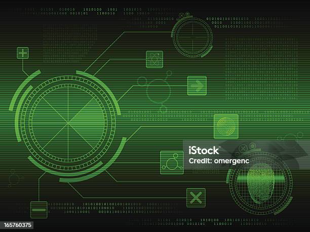 Sfondo - Immagini vettoriali stock e altre immagini di Colore verde - Colore verde, Immagine generata al computer, Impronta digitale