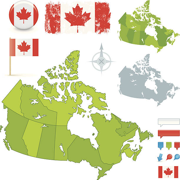 ilustraciones, imágenes clip art, dibujos animados e iconos de stock de canadá - saskatchewan province canada flag