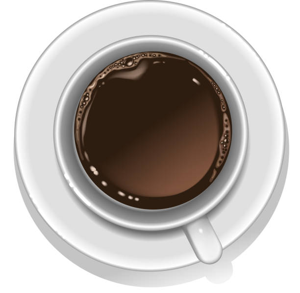 cup of coffee computer design of vector cup of coffee illustrations. black coffee swirl stock illustrations