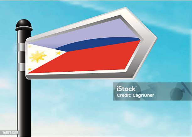 Destino Filipinas - Arte vetorial de stock e mais imagens de Bandeira das Filipinas - Bandeira das Filipinas, Azul, Baia Direcional