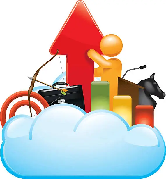 Vector illustration of Strategy Cloud