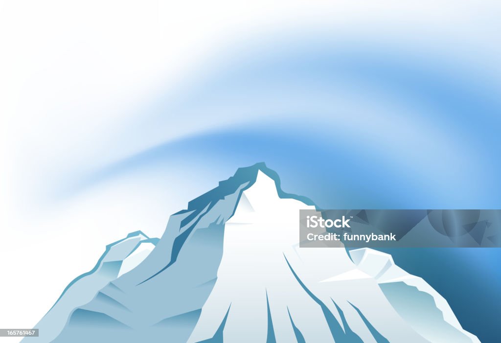 Puste snowcapped - Grafika wektorowa royalty-free (Alpinizm)