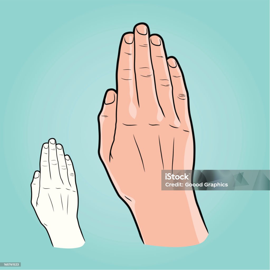 Flath Hand Vector Illustration Flat Hand Stock Illustration - Download Image Now ...
