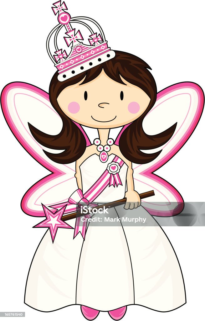 Adorável Little Princess - Royalty-free Asa de animal arte vetorial