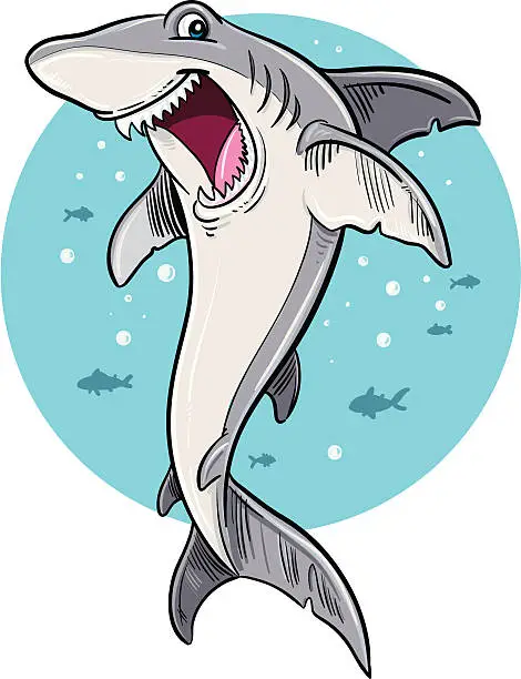 Vector illustration of Shark