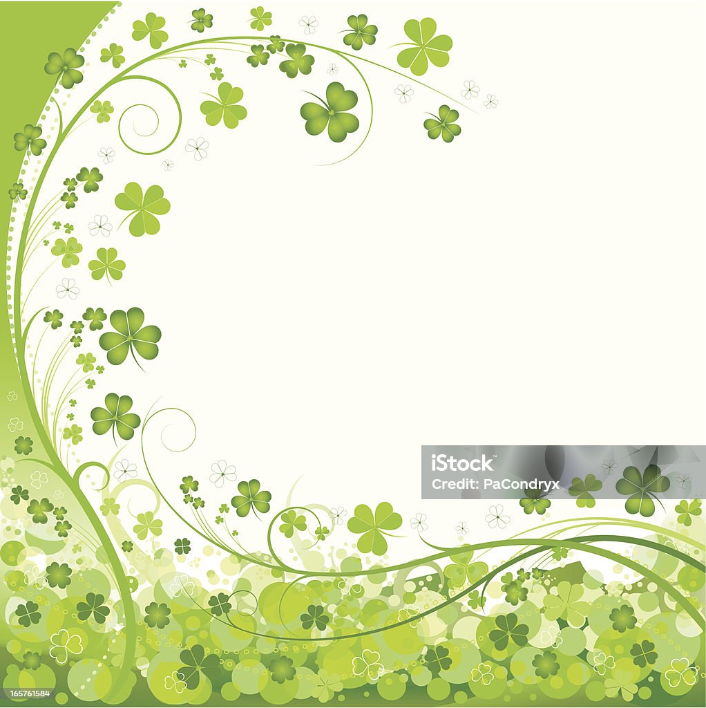 Saint Patrick Shamrock bastidor - arte vectorial de Abstracto libre de derechos