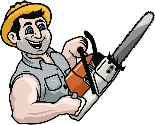 Vector illustration of Logger