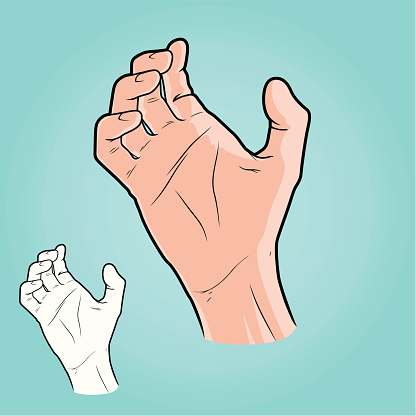Fetch Hand Vector Illustration Catching Hand Stock Illustration - Download Image ...