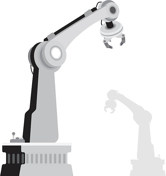 Robotic Arm vector art illustration