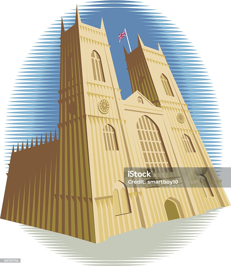 Abadia de Westminster/Catedral - Vetor de Abadia de Westminster royalty-free