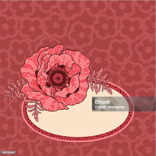 Romantique Fleur De Pavot Vecteurs libres de droits et plus d'images vectorielles de Arbre en fleurs - Arbre en fleurs, Art et Artisanat, Capitule