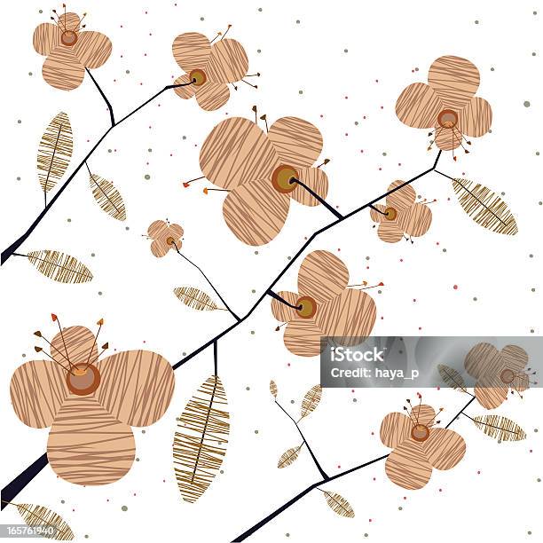 Panna Fiore Di Ciliegio - Immagini vettoriali stock e altre immagini di Capolino - Capolino, Illustrazione, Astratto