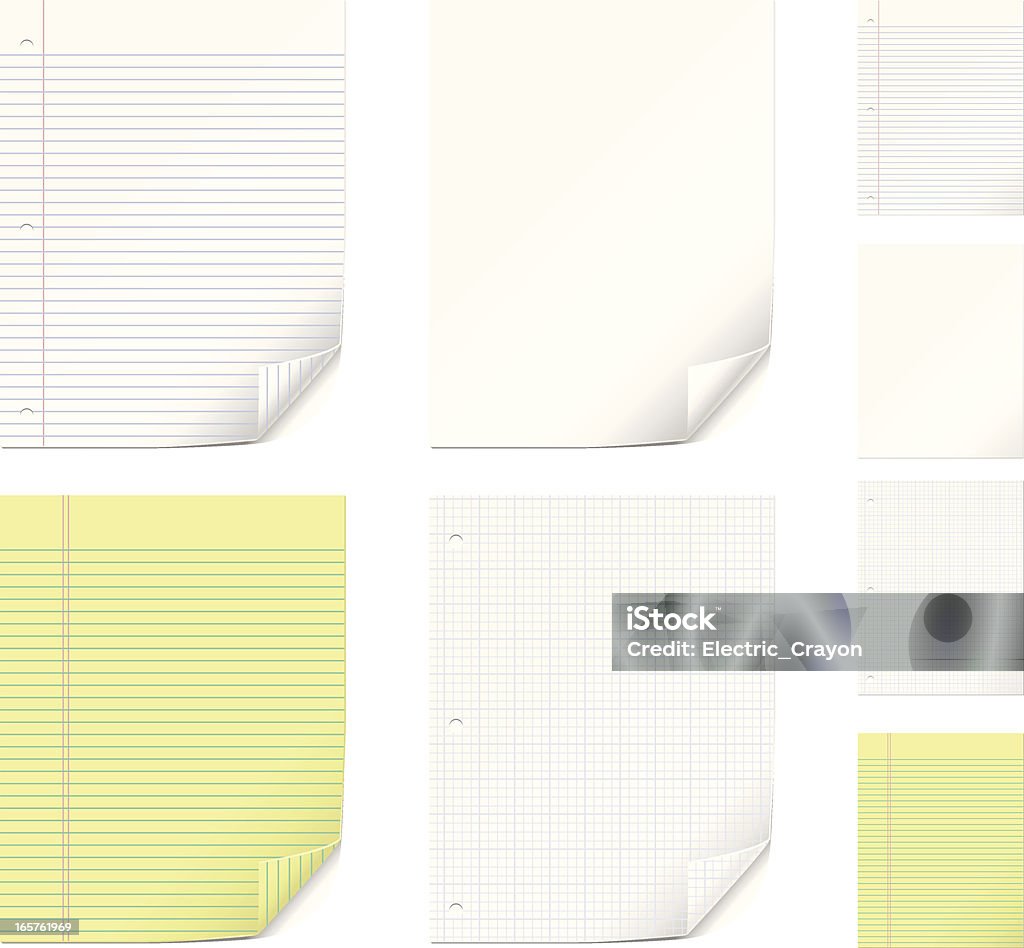 Vector Figure Paper Vector Paper Set Stock Illustration - Download Image Now - Graph Paper ...