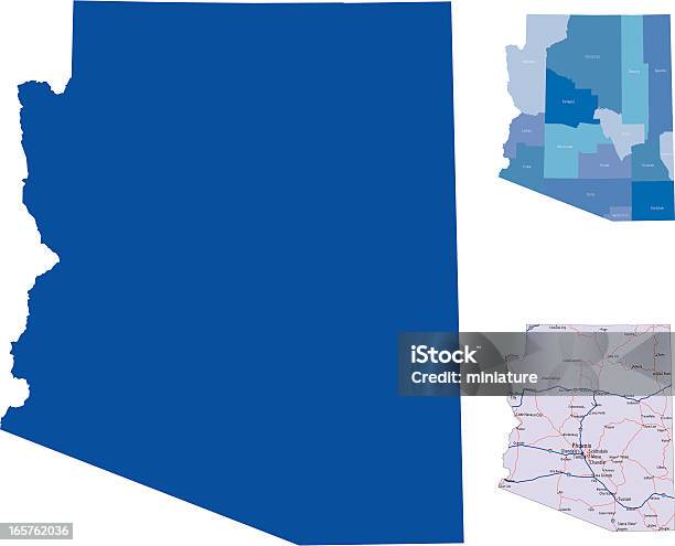 Vetores de Arizona e mais imagens de Arizona - Arizona, Mapa, Clip Art