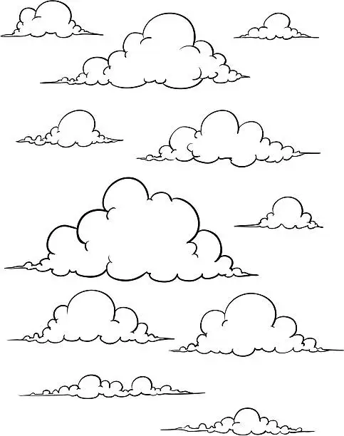 Vector illustration of Clouds