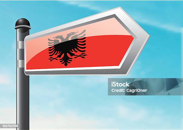 Destination Albanie Vecteurs libres de droits et plus d'images vectorielles de Albanie - Albanie, Bleu, Cartoon