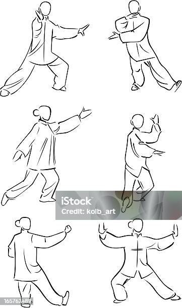 Tai Chi Рис 1 — стоковая векторная графика и другие изображения на тему Tai Chi - Tai Chi, Боевые искусства, Вид спереди