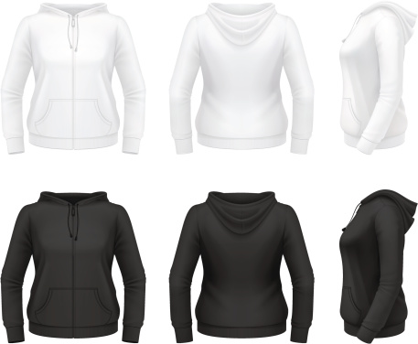 Women's zip hoodie with pockets