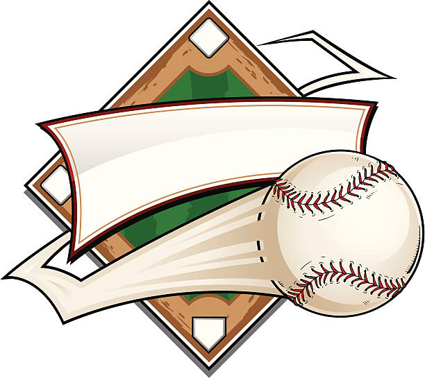 Terrain de Baseball en Zigzag - Illustration vectorielle